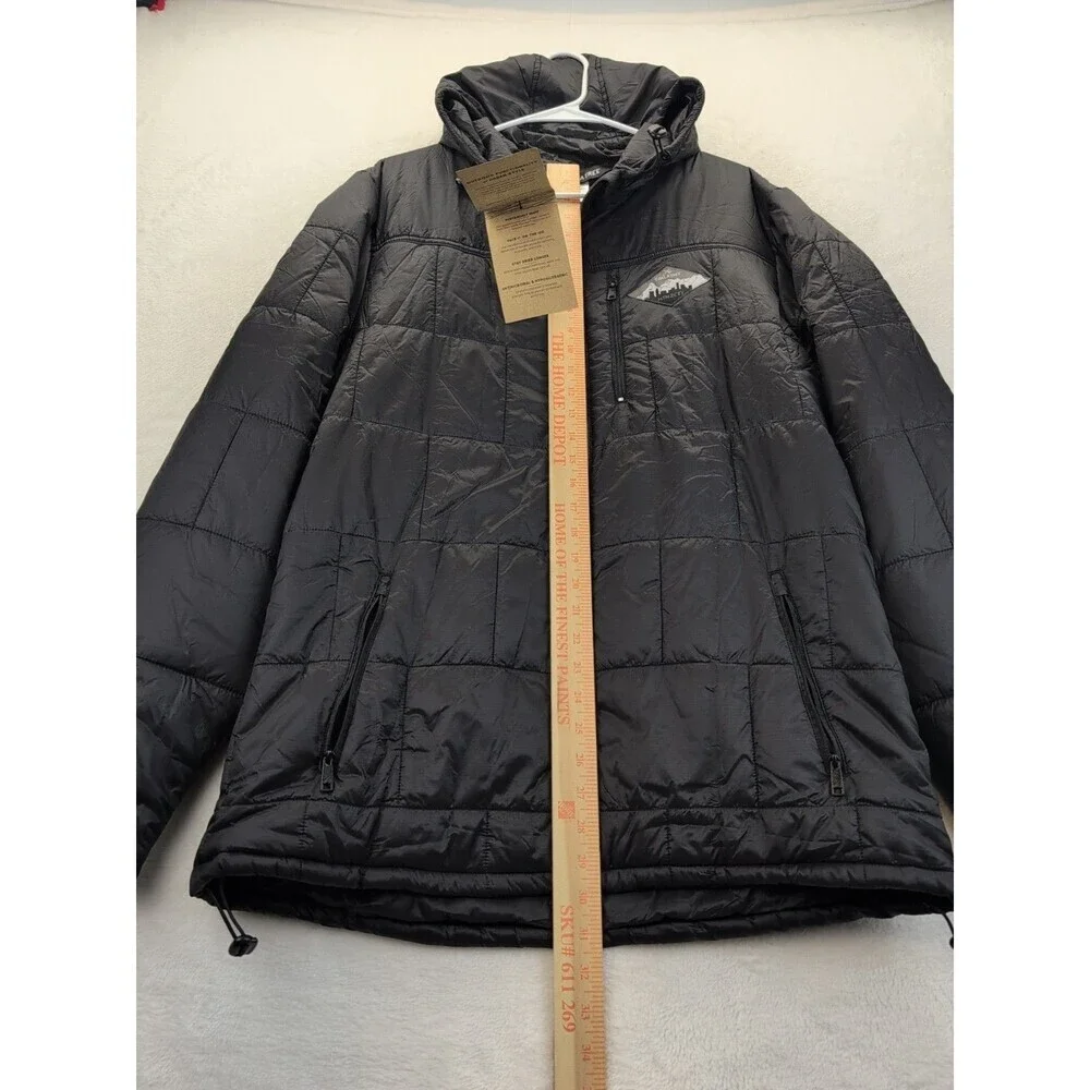 COALATREE Camper Hooded Comformax Nylon Puffer Jacket MTN2CTY Black Mens XXL NWT